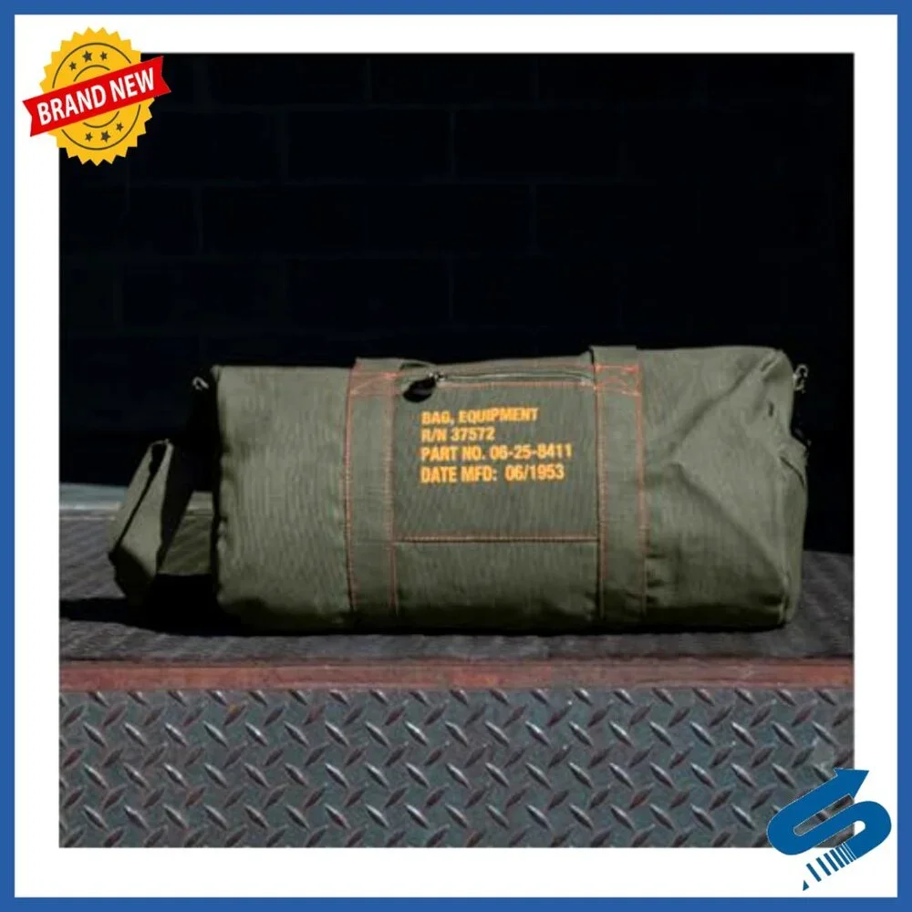 Vintage Canvas Duffle Bag Heavyweight Travel Gym Gear Storage Classic